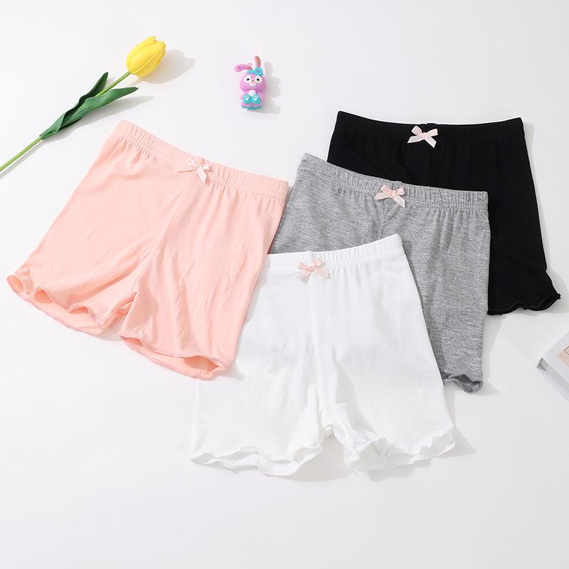 Girls' Summer Safety Shorts - Anti-Exposure, Thin Modal, Antibacterial Base Layer