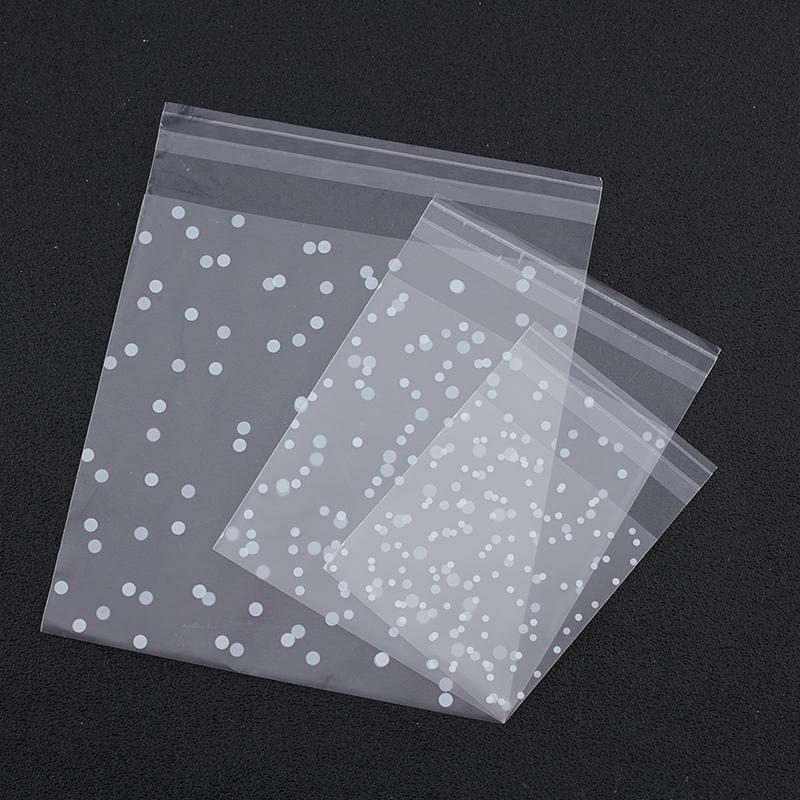 100Pcs/Set Gift Biscuits Bag Packaging Bread Baking Candy Cookies Package Bag