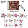 Party Ornaments Set Glitter Holiday Tree Decorations Christmas Ball Set Frosted Christmas Ball Ornaments For Garlands Indoor