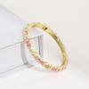 Colorful Enamel Bangle Vintage Flower Enamel Bangle Cloisonne Bracelet  Party Jewelry