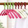 10Pcs Anti-Slip Clothes Drying Rack Rotatable Clothes Holders Folding Clothes Hangers  Travel