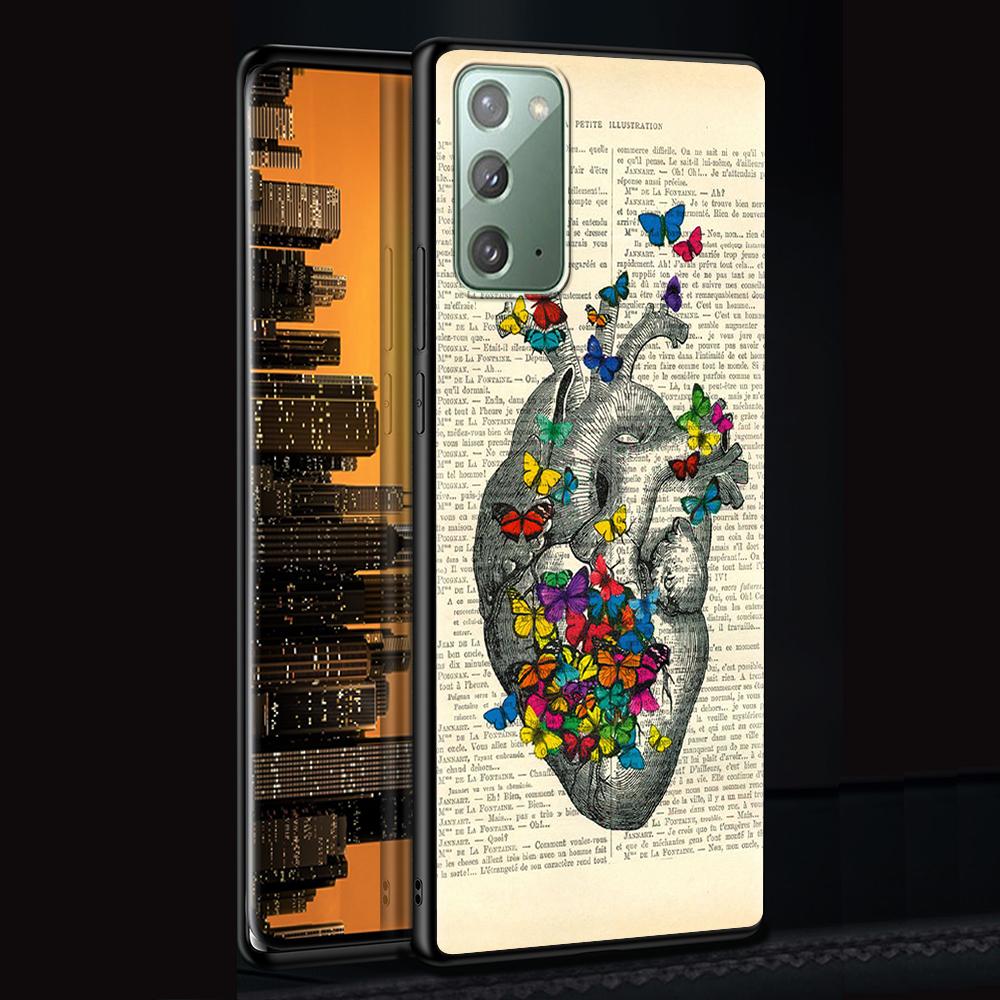 Medical Human Organs Brain Meridian Kidney Case for Samsung Galaxy Note 20 Ultra 10 9 8 M31 M30s M51 M31s M52 5G Phone Cover
