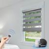 Customized Blackout Smart Tuya Google Wifi Control Exchangeable Motor Dual Layer Roller Zebra Blinds For House