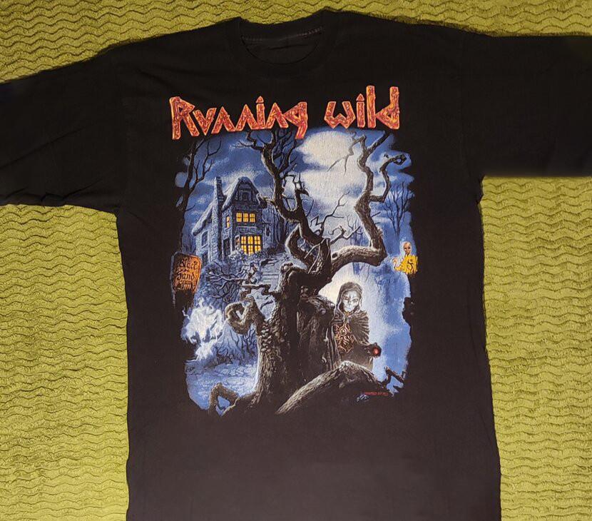 

Running Wild - Black Hand Inn Tour 94 Unisex T-Shirt Tops Tee All Size S to 4XL 4XL