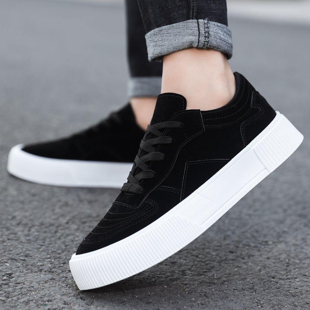 Male Shoe With Laces Non Slip Soft Men's Casual Shoes Chunky Solid Color Hiking Trends 2026 New In Sneakers Fashion Non-leather
