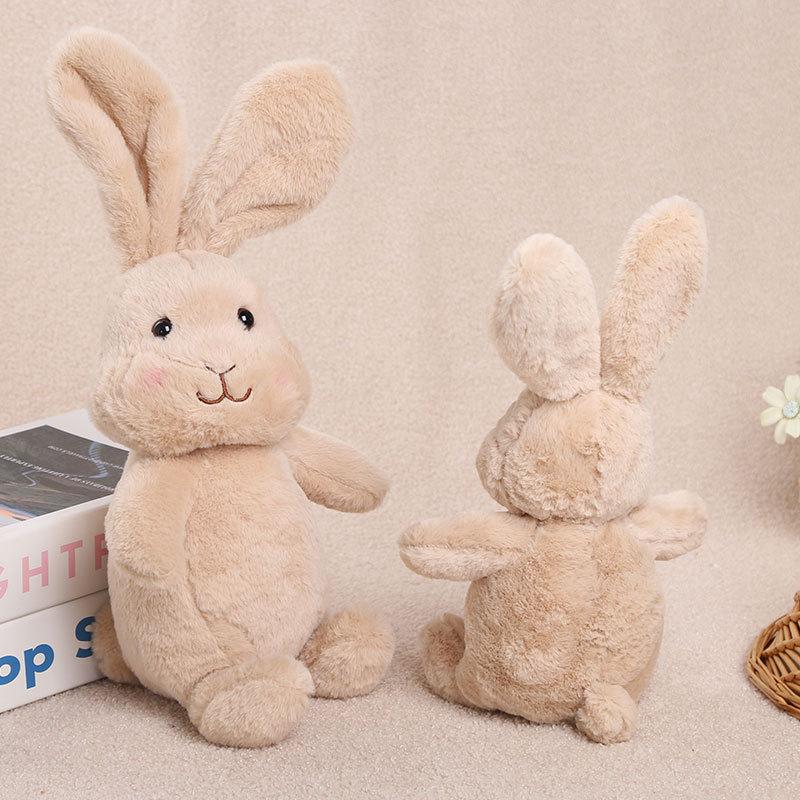 Cute Little Rabbit Plush Toy with Twistable Head Polyester 31cm-50cm Perfect for Claw Machine or Birthday Gift for Unisex