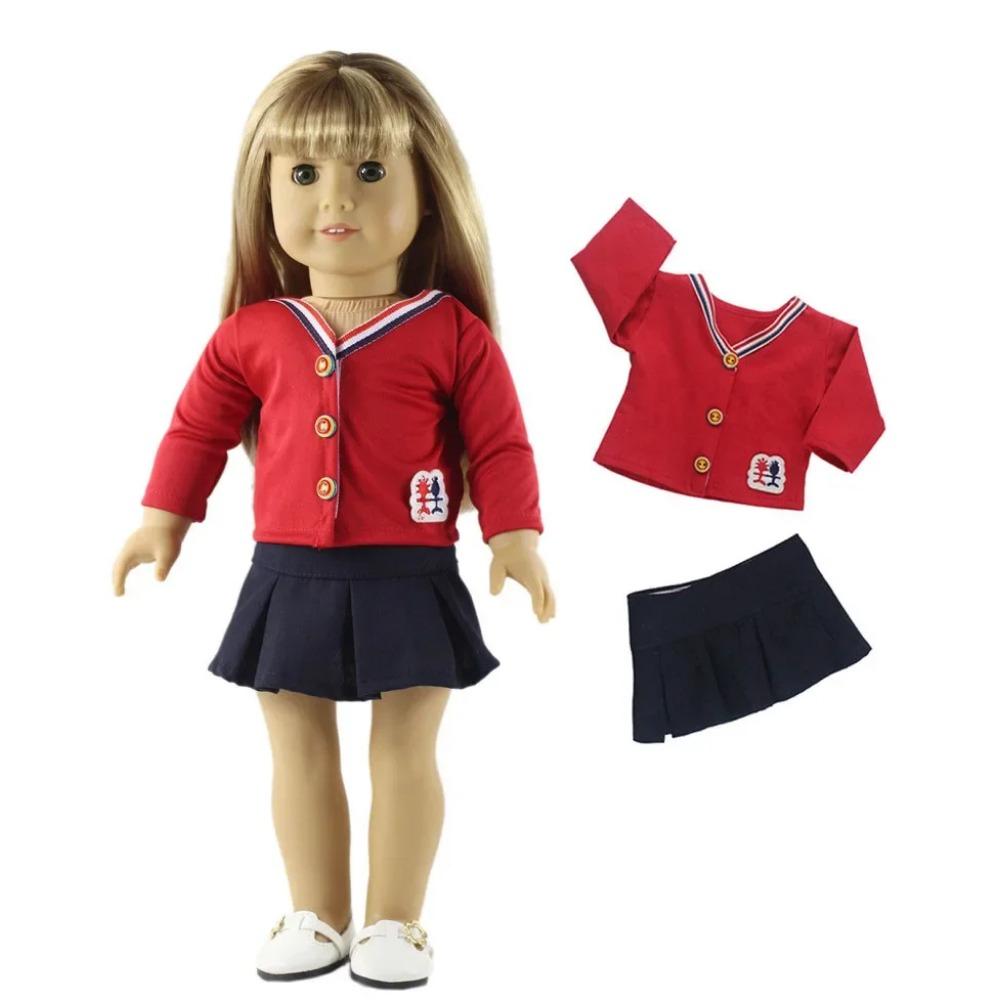 

1 Комплект Красильной Повседневной Одежды для Куклы 18 дюймов Американская Кукла Множество Стилей на Выбор A90 fit 18 inch doll