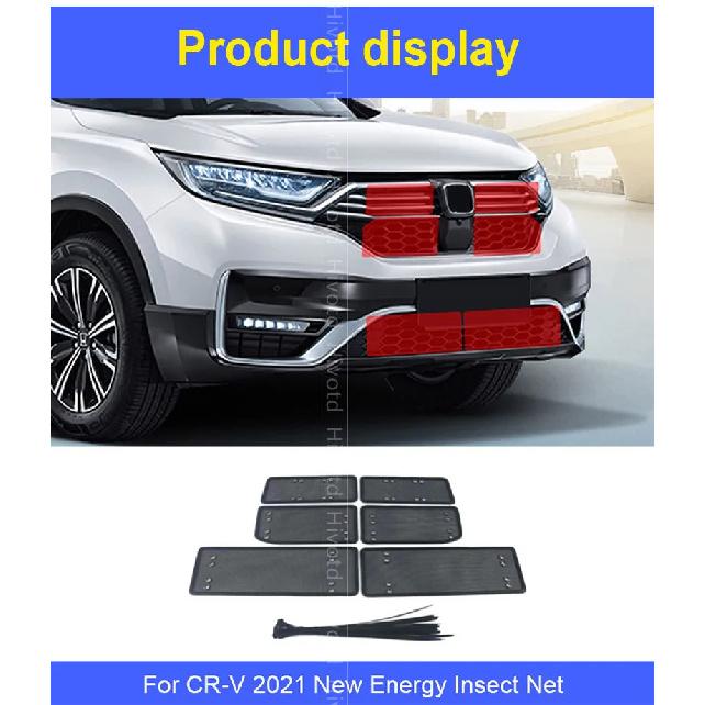 Anti-Dust Car Front Grill Insect Nets Protect Screen Mesh Covers Stainless Steel Decoration Accessories For Honda CRV C-RV 2021