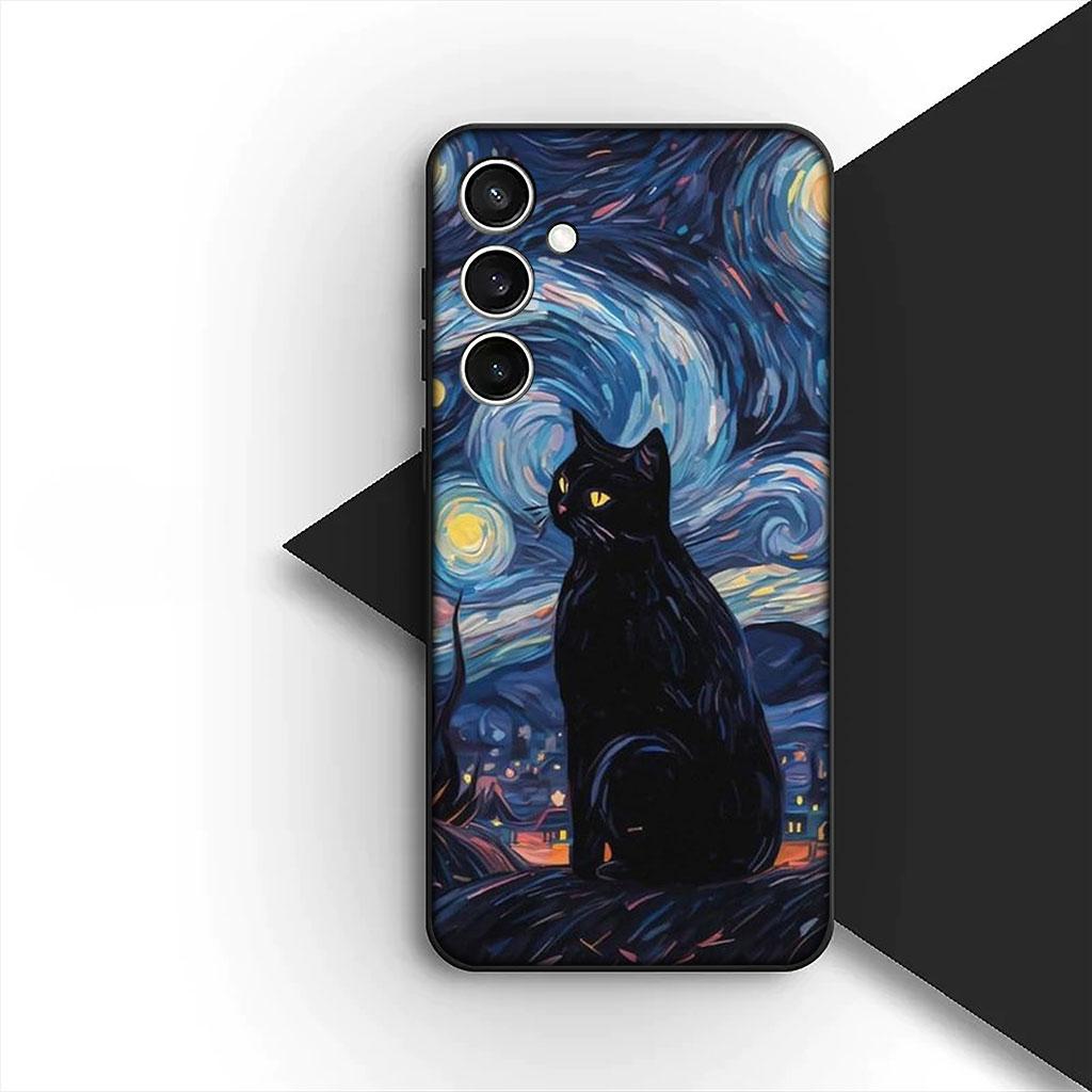 Phone Cover for Apple iPhone 17 Air 12 13 Pro Max Mini ProMax 7 + 8 Plus 7+ 8+ Soft Silicone Case Eyes Cat Meow Kitten Paw