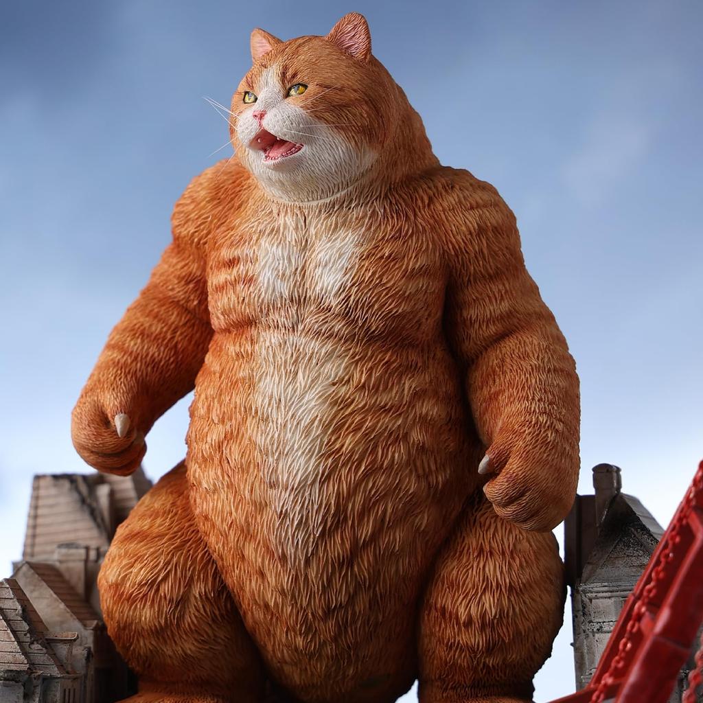 JXK Goji Nyan Durable Polyresin with Intricate Details Funny Cat Gift Pet