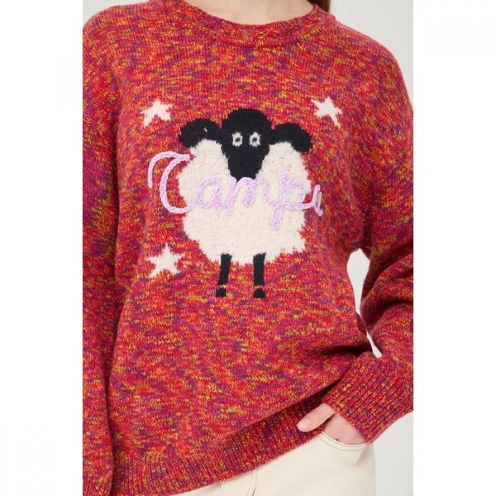 Benetton Jacquard Melange Knit Bakp53561