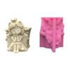 3D Angel Girl Flower Pot Silicone Mold Candle Holder Resin Mold DIY Storage Box