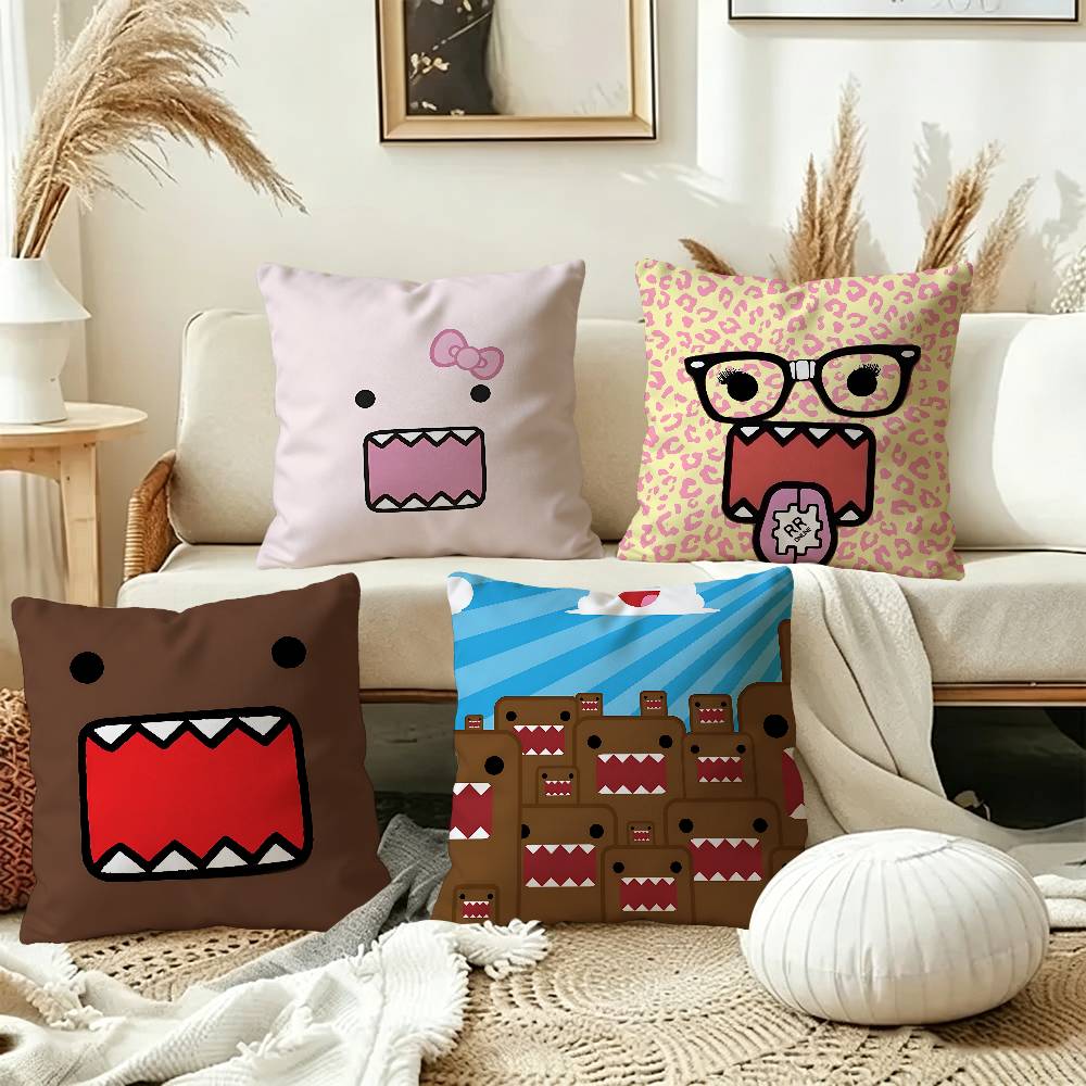 Cute D-Domo-KunS 45*45cm Cushion Cover Pillow Cover Decor Pillowcase Home Pillowcase for Couch Pillow