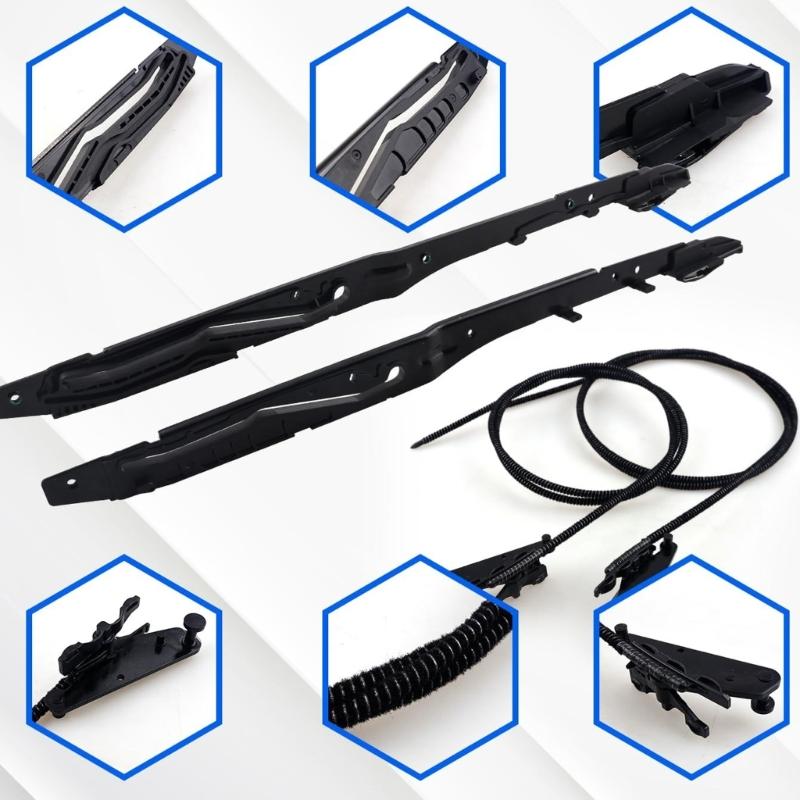 Premium Sunroof Glass Track Cable Replacement Set FL3Z16502C22 Corrosion Resistant Sunroof Glass Track Cable for Car