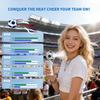 Portable Handheld Fan with Ice Pad 5-Speed Mini USB Rechargeable Fan Digital Display Football Design Cooling Fan for Sports Outdoor