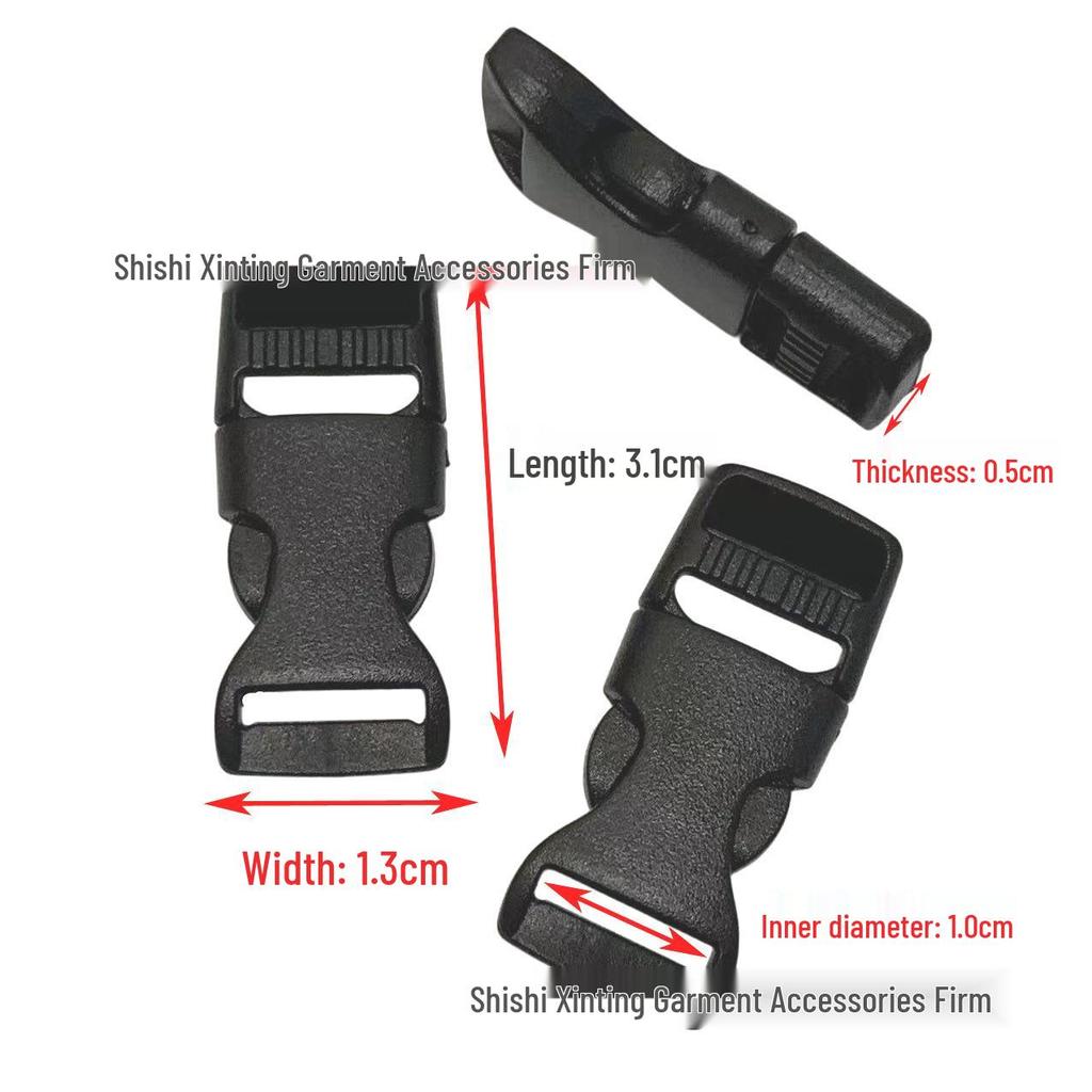 10mm Mini Buckle Nylon Pet Harness for Small Dogs, Adjustable DIY Craft Strap