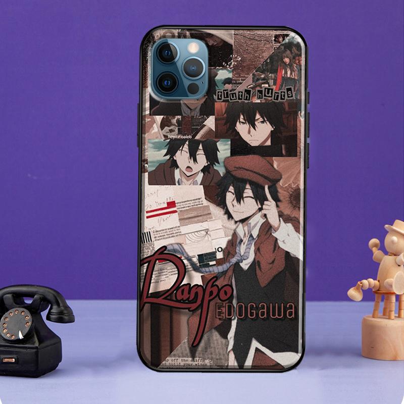 Bungou Stray Dogs Ranpo Edogawa Silicone Case For iPhone 13 Mini 11 14 12 Pro Max 7 8 Plus X XR XS Max SE 2020 Phone Shell