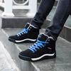 2026 Winter Large Size Lace Up High Top Cotton Lined Snow Boots Men 39-48 Hiking Durable Anti Slip Trail Running Casual Shoes