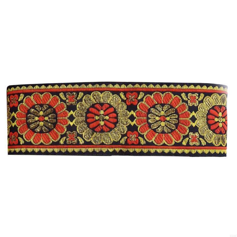 Retro Fabric Sewing Trim 7.1yardX50mm Polyester Webbing Ribbon For Sewing Craft HX6C