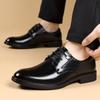Men Business Dress Shoes Black Brown Leather Lace Up Oxfords Shoes Comfortable WEdding Party Shoes Formal Office Work Footwear