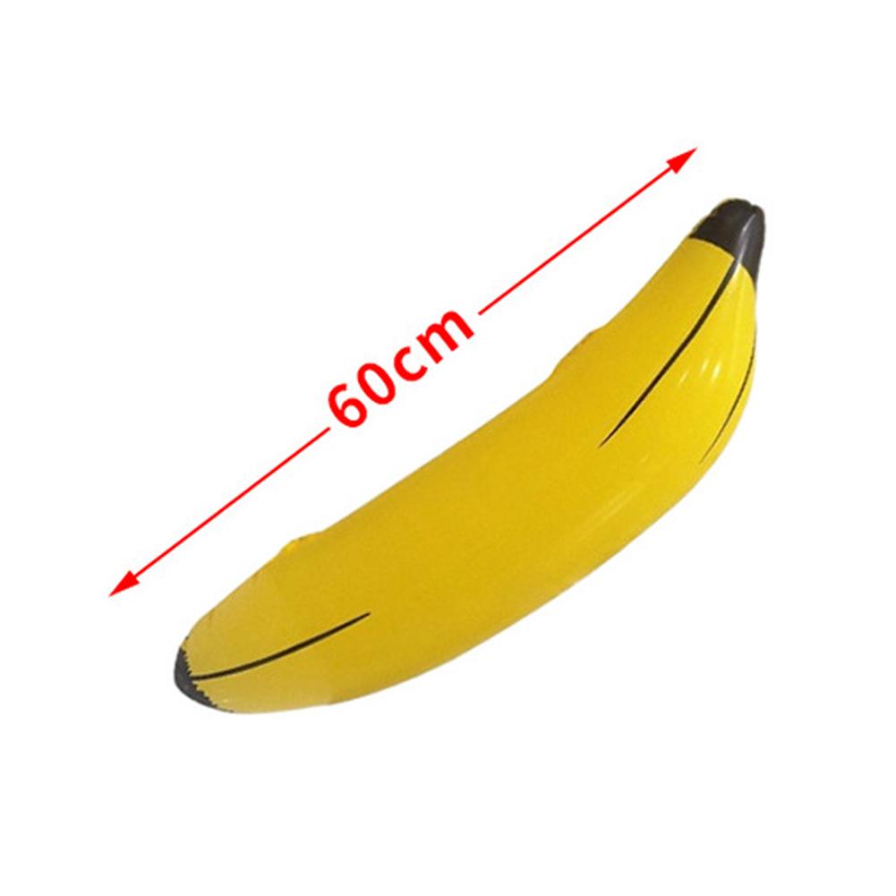 

Inflatable Banana 60cm/180cm Fake PVC Banana Fruit Props Inflatable Toy for Engagement Nightclub Single Party Game Toss Ring Toy
