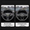 38cm Leather Car Steering Wheel Cover for Chevrolet Cruze Captiva Aveo Trax Silverado Sail Onix Equinox Groove 2025 Accessories