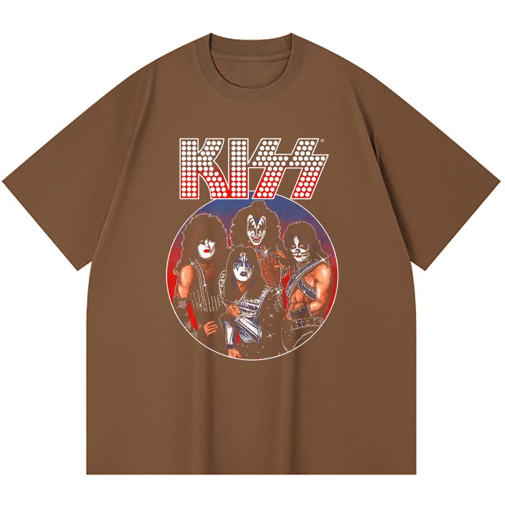 230 Gsm 100% Cotton Heavy Metal T-Shirt  Rock Band Popular Music Print Unisex Heavy Cotton T Shirt