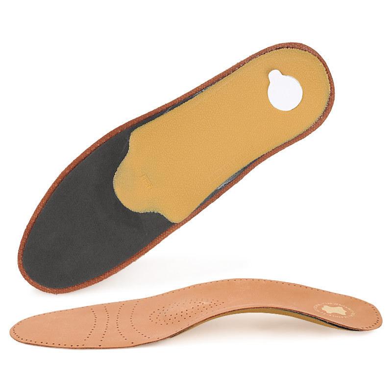 Cowhide Arch Insoles, Leather Shoes, Men's and Women's Breathable Soft Sports Shoes, Shock-absorbing Insoles, Casual Cowhide Full Pads