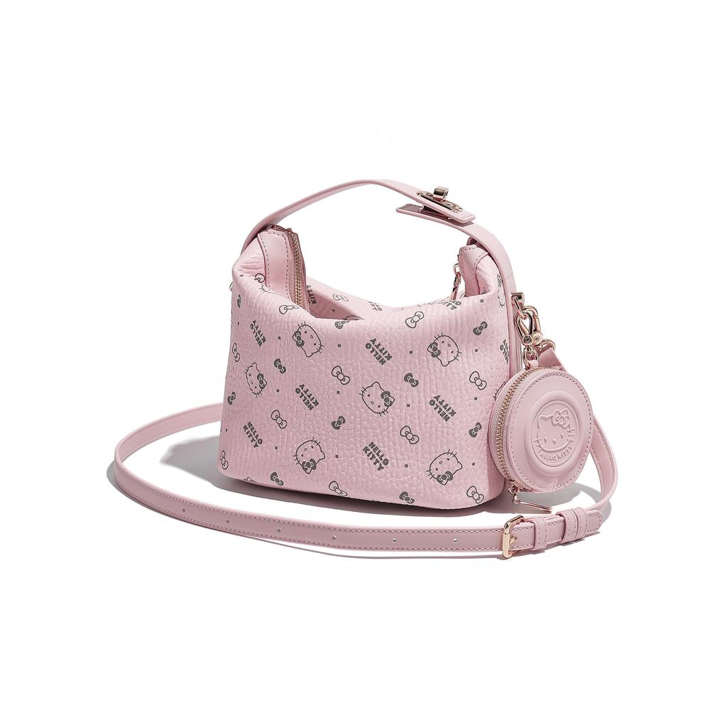 New Sanrio HelloKitty Hello Kitty PU Shoulder Bag, Crossbody Bag, Handbag Women's Pink/Brown SHHF41266