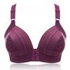 Thin front button bra without steel rim, large size, comfortable gathering bra, underwear