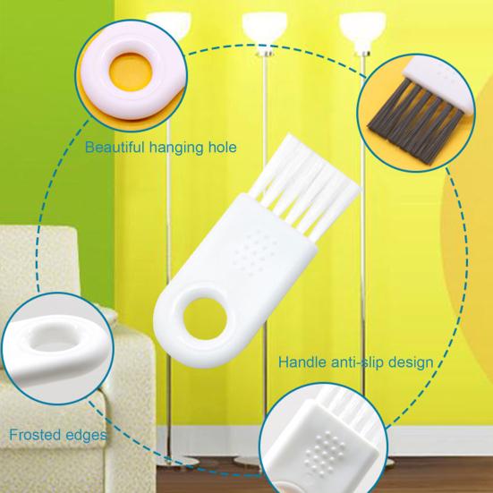 Cleaning Brush Mini Fine Workmanship Plastic Simple Portable Computer Keyboard Earphones Groove Dust Removing Cleaning Tool for Daily Use