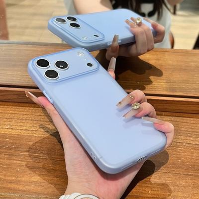 Ultra Dünne KI-Tastenschutzhülle aus mattem, weichem TPU für iPhone Air 17 16 15 14 Plus 11 Pro Max Dünne Silikon-Klarabdeckung