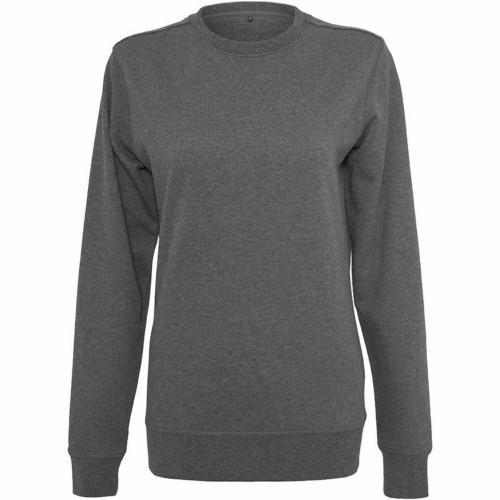 Build Your Brand Womens/Ladies Plain Light Crewneck Sweater