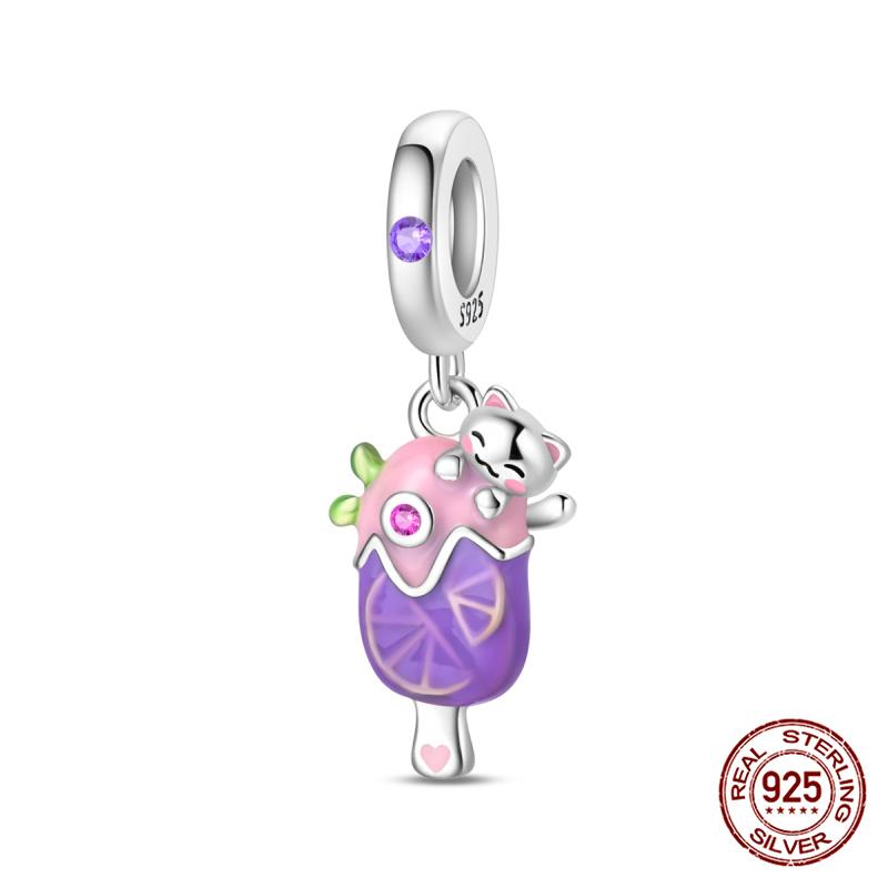 New 100% Copper Summer Coconut Beach Travel Ai Robot Charms Fit Originalbracelet Diy Jewelry Making Women Gift