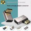 Right Angle DP 1.4 Adapter DisplayPort Male to Female 90 Degree Connector for Home Office PC Laptop Monitor Connection