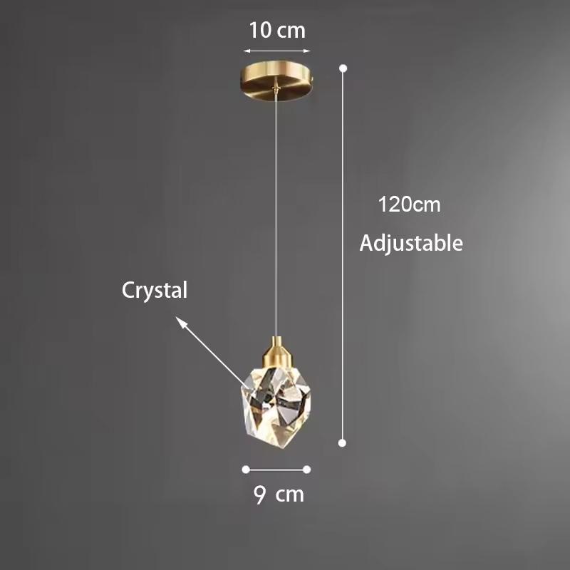 Deckenleuchte Heimdekoration Wohnzimmer Moderner Deckenleuchter Kristall Hängeleuchte Schlafzimmerlampe LED Esszimmer Küche