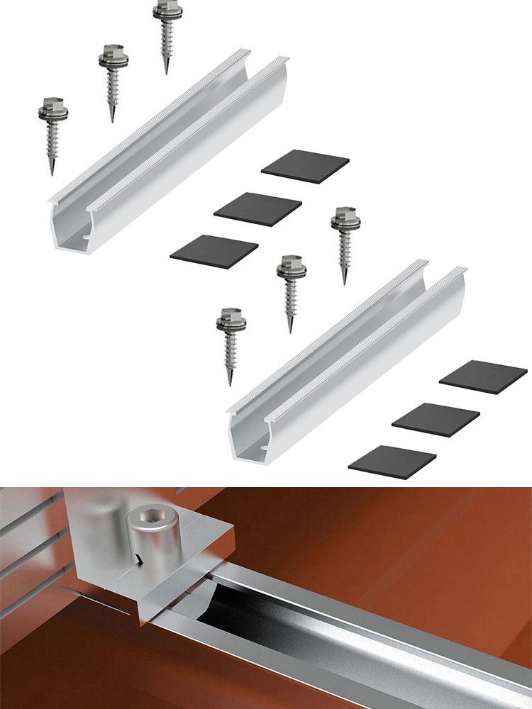 Optimize The Performance Of Your PV System With Solar Panel Bracket Fastening Balcony Power Plant Rail Enhanced Stability