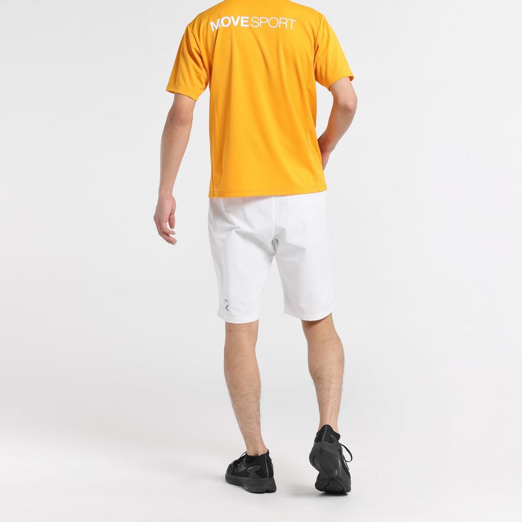 Move Sports Descente Short Sleeve Polo Perfect for and YO00 Men's Shirt, Moisture-Wicking, Quick-Drying, Training, Running, Walking, (ST5SHS05M)