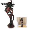 Indoor Outdoor Yard Ornament Tree Goddess Statue with Bird Nest, Resin Figurine, Handcrafted Whimsical Man Forest Spirit Sculpture, Artistic Tabletop