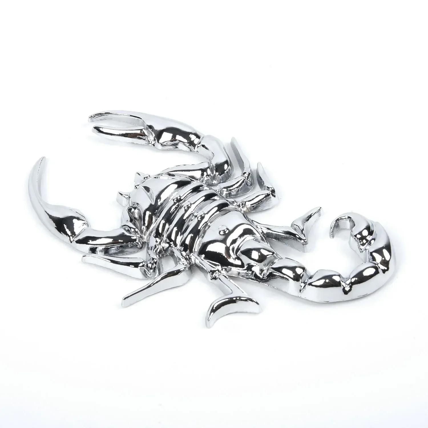 

3D Sticker Paster Metal Scorpion Badge Emblem Logo Motorcycle Decal Decoration Metal Sticker Gold/Silver Car Styling Accessories China Mainland