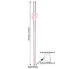 3pcs Heart Shape Glass Straw Set with Brush Reusable Glass Straw Suitable for Milkshakes Juices Coffee Kitchen Bar Accessories