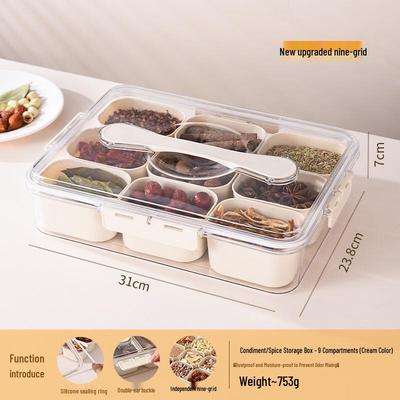 Abay 9-Compartment Kitchen Storage Organizer