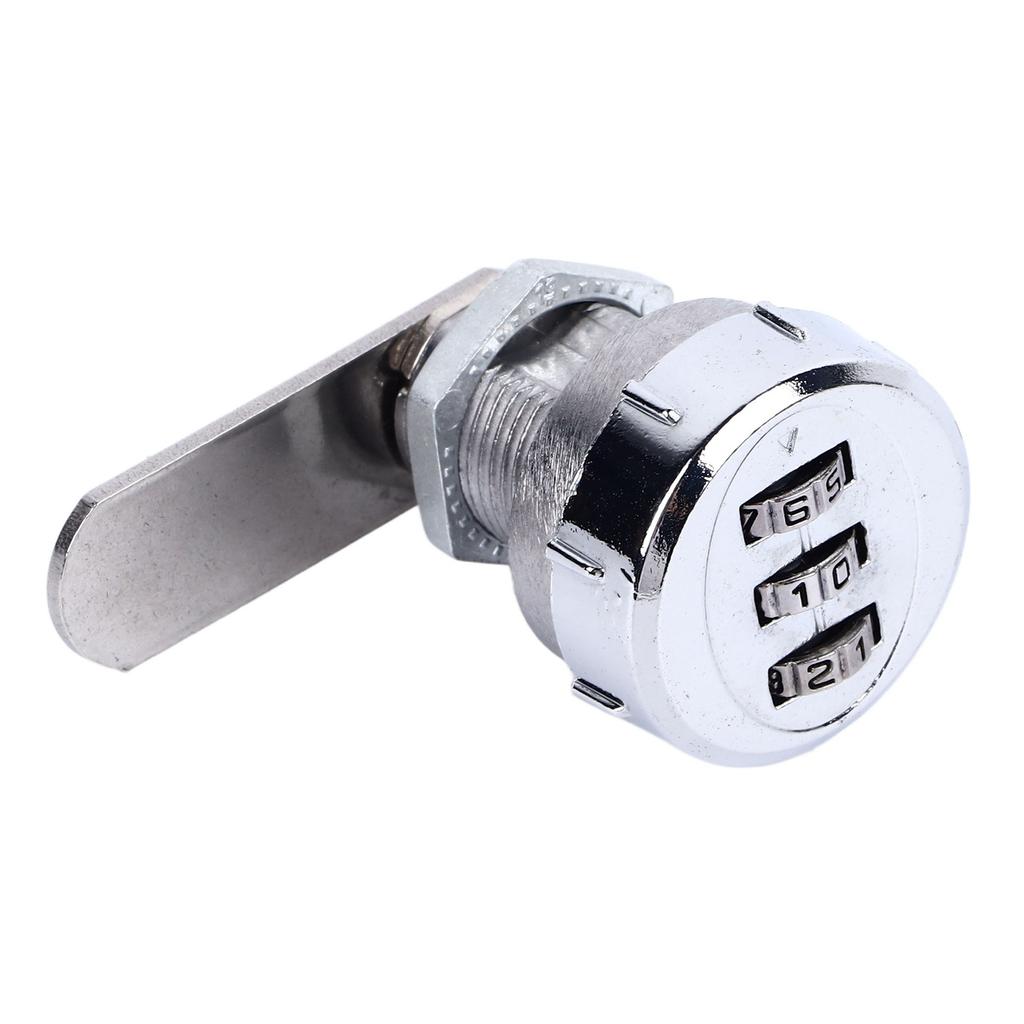 Combination Cabinet Cam Lock Mini 3 Digit Password Mechanical Cabinet Lock for Drawer Mailbox Office L20
