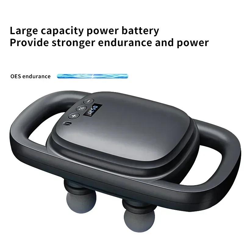 Bezdrátový ruční automatický masážní přístroj pro úlevu od svalové bolesti Dynamická terapie Vibrátor Profesionální úroveň 4-hlavňová fasciální pistole