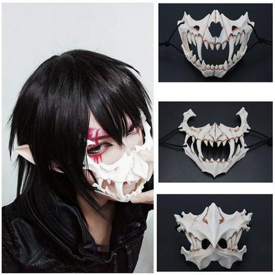 lijun 3D Tokyo Ghoul Kaneki Ken Cosplay Maschera con Benda sullocchio Puntelli Costume di Halloween