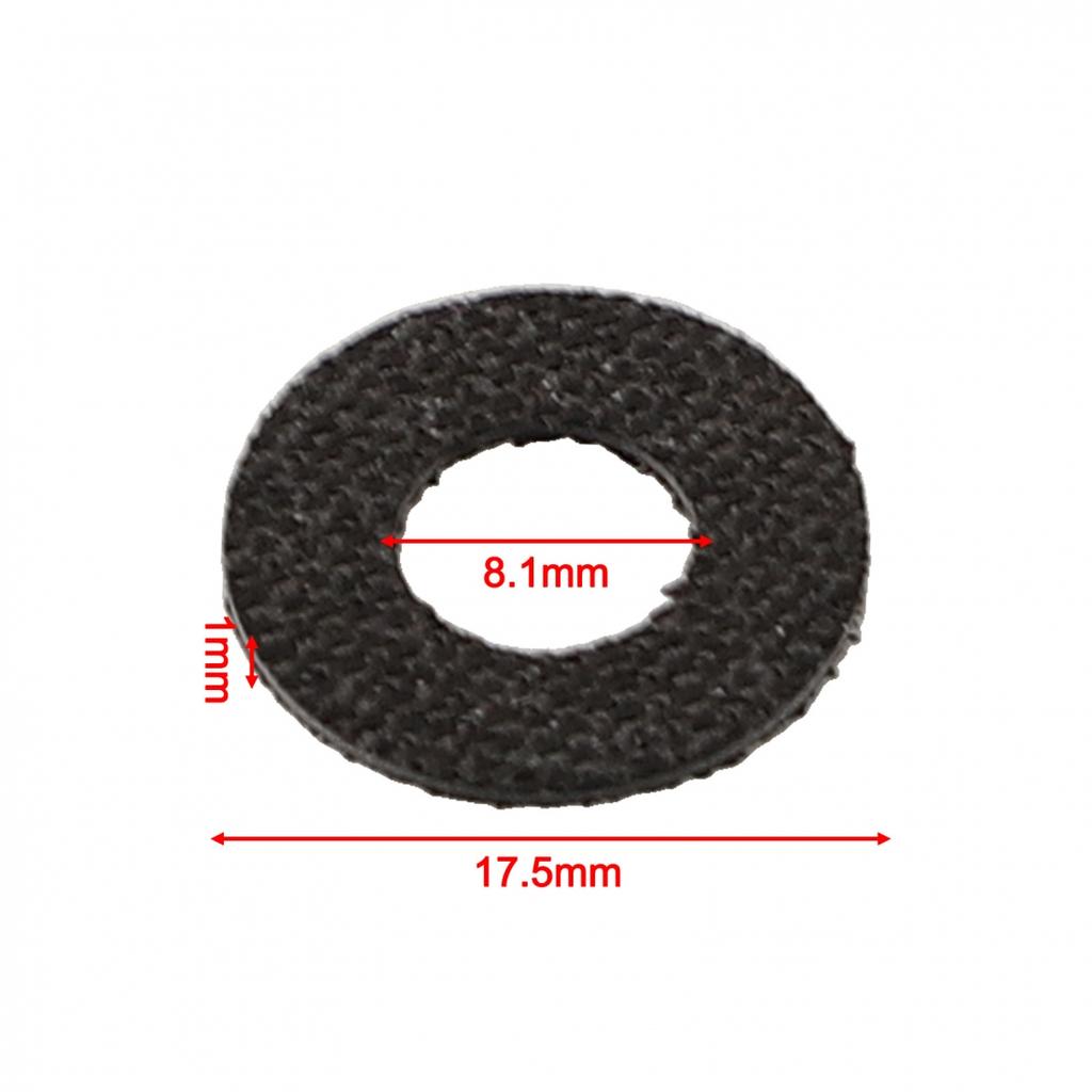 Rondella di trascinamento in fibra di carbonio prodotta con precisione per mulinello da baitcasting a tamburo, spessore 1 mm