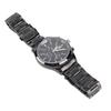Men Watch Waterproof Scratch Proof Ultra Thin Stainless Steel Strap Noctilucence Watch Black