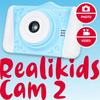 AGFA PHOTO Realikids Cam 2 - Appareil Photo Enfant, Photo, Vidéo, Selfie, Ecran LCD 3.5'', Filtres Photo, Batterie Lithium - Bleu