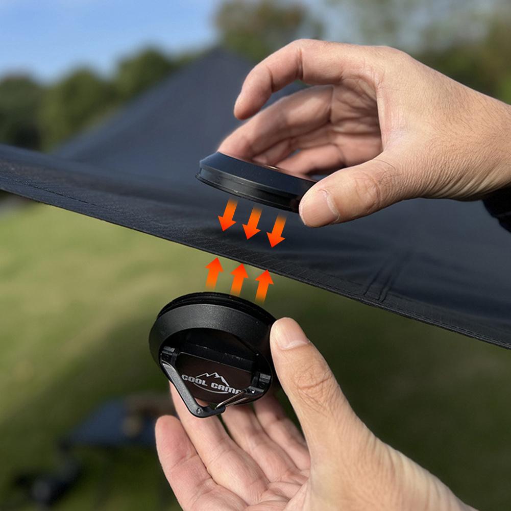 Crochet magnétique pour tente d'extérieur, crochet de suspension portable, accessoires de camping en plein air, crochet de suspension pour outil de camping à ventouse pour auvent