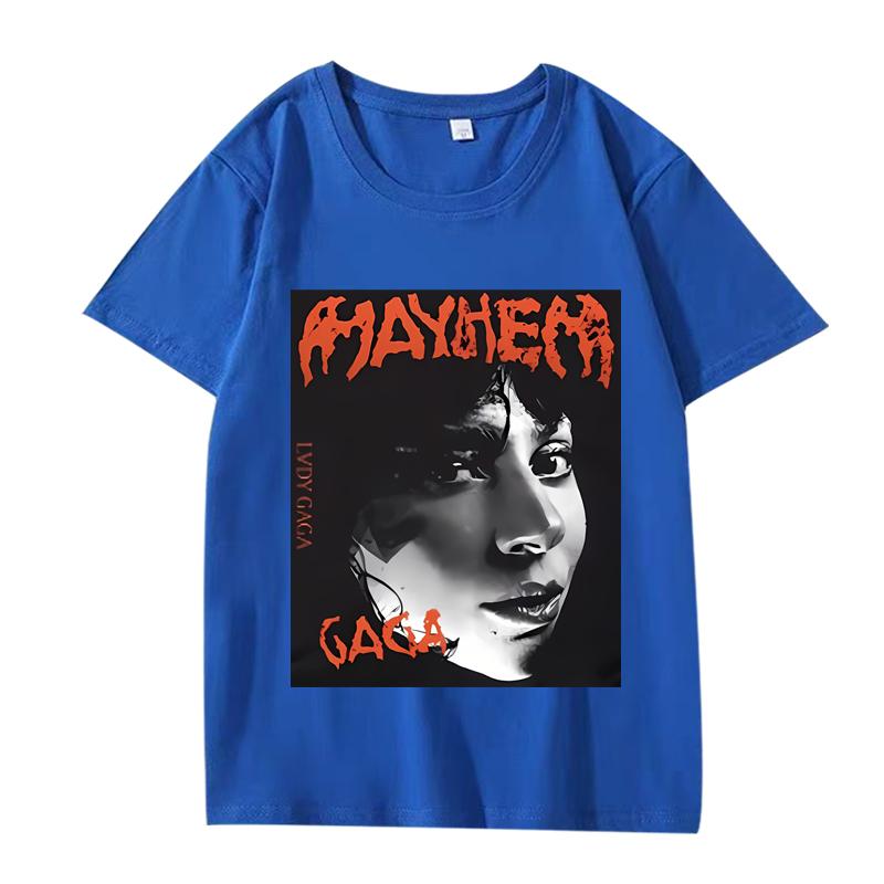 Vintage Lady Gaga T Shirt Unisex Women Oversized 100 Cotton Hot Sale Short Sleeve Streetwear Summer Fashion Unisex Plus Size Tops